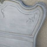 Louis xv style headboard with shabby chic patina