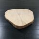Beige stoneware candle holder