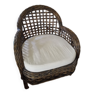 Armchair in wicker