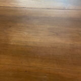 Antique table in folding round walnut