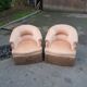 Pair of toad armchairs