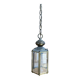 Antique Vestibule Lantern Suspension Brass + Bevelled Glass Vintage