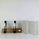 Double Perspex and teak wall light from the 1960s, Scandinavian style.