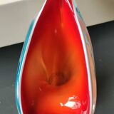 Arum Flower/Jack in the Pulpit Vase. Made of Murano blown glass. Height 20 cm