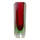 Vase Sommerso Murano design Luigi Mandruzzatto années 60