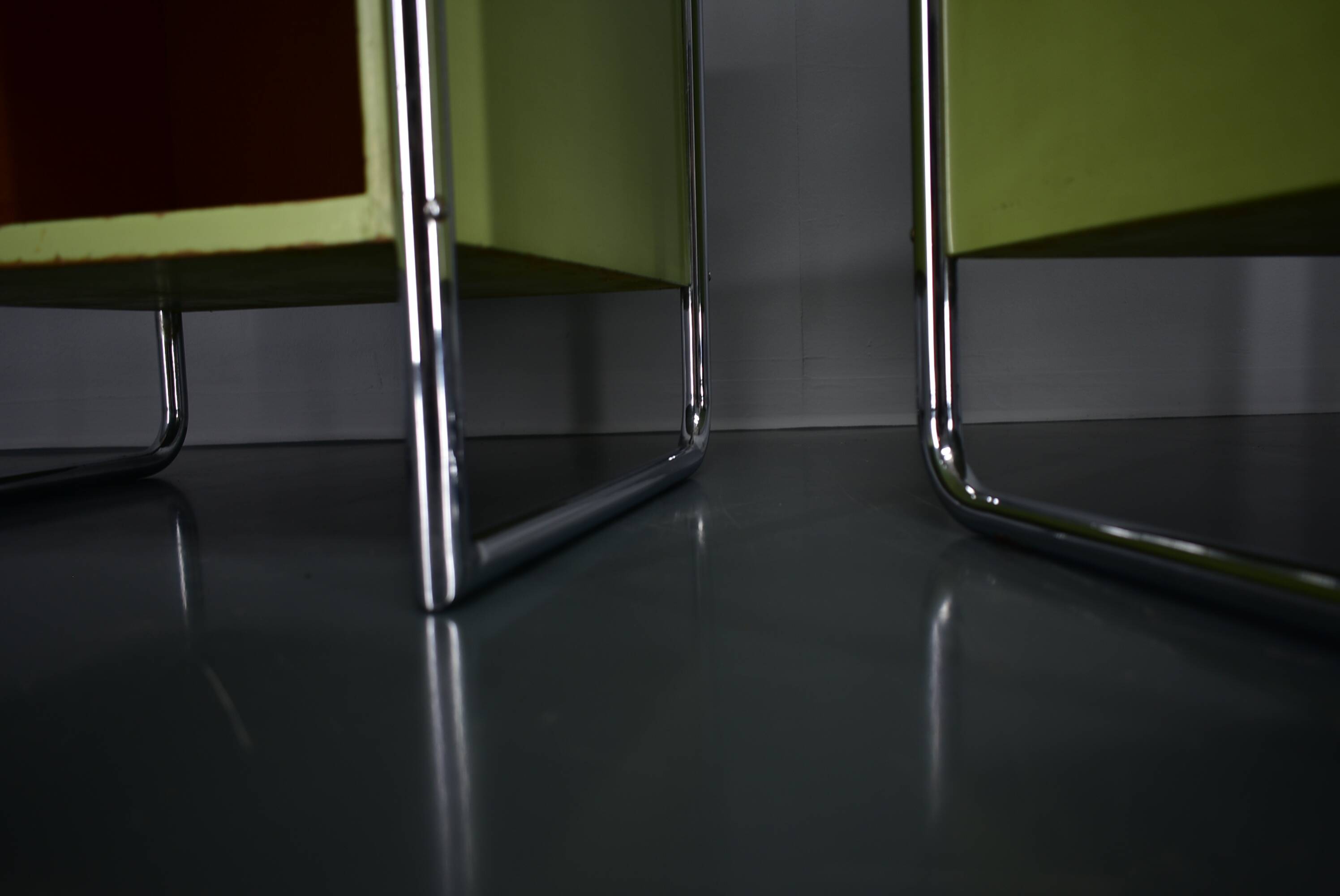 Set of Two Bauhaus Night Stands by Vichr & Co., 1930s