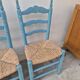 4 chaises paillées anciennes de style provençale