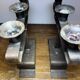 Brutalist chandeliers