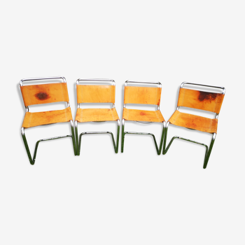 Lot of 4 chairs Marcel Breuer model b33