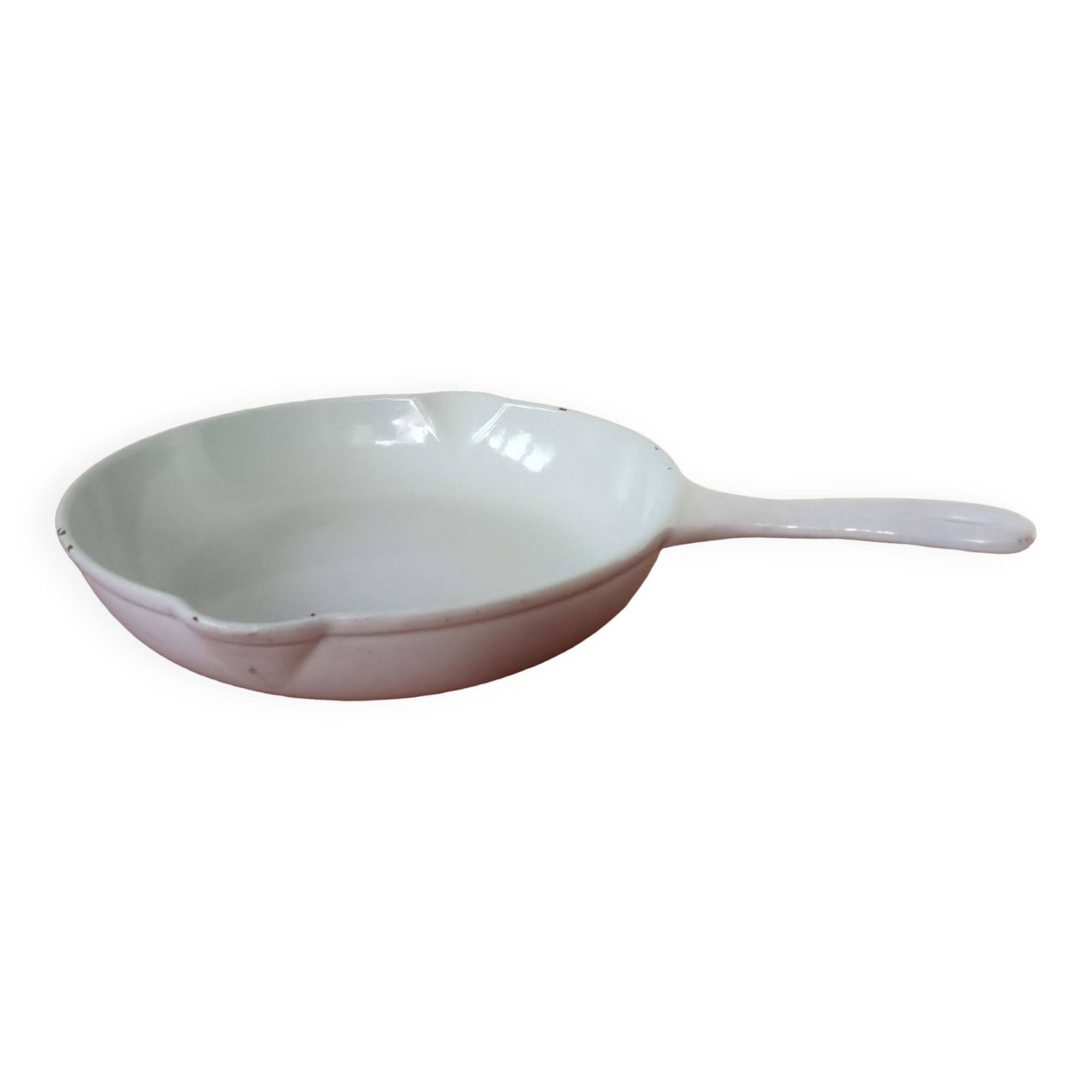 Poele en fonte émaillée Lecreuset années 50