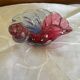 Ashtray Shell-shaped Glass from Bohemia Josef Hospodka Wine