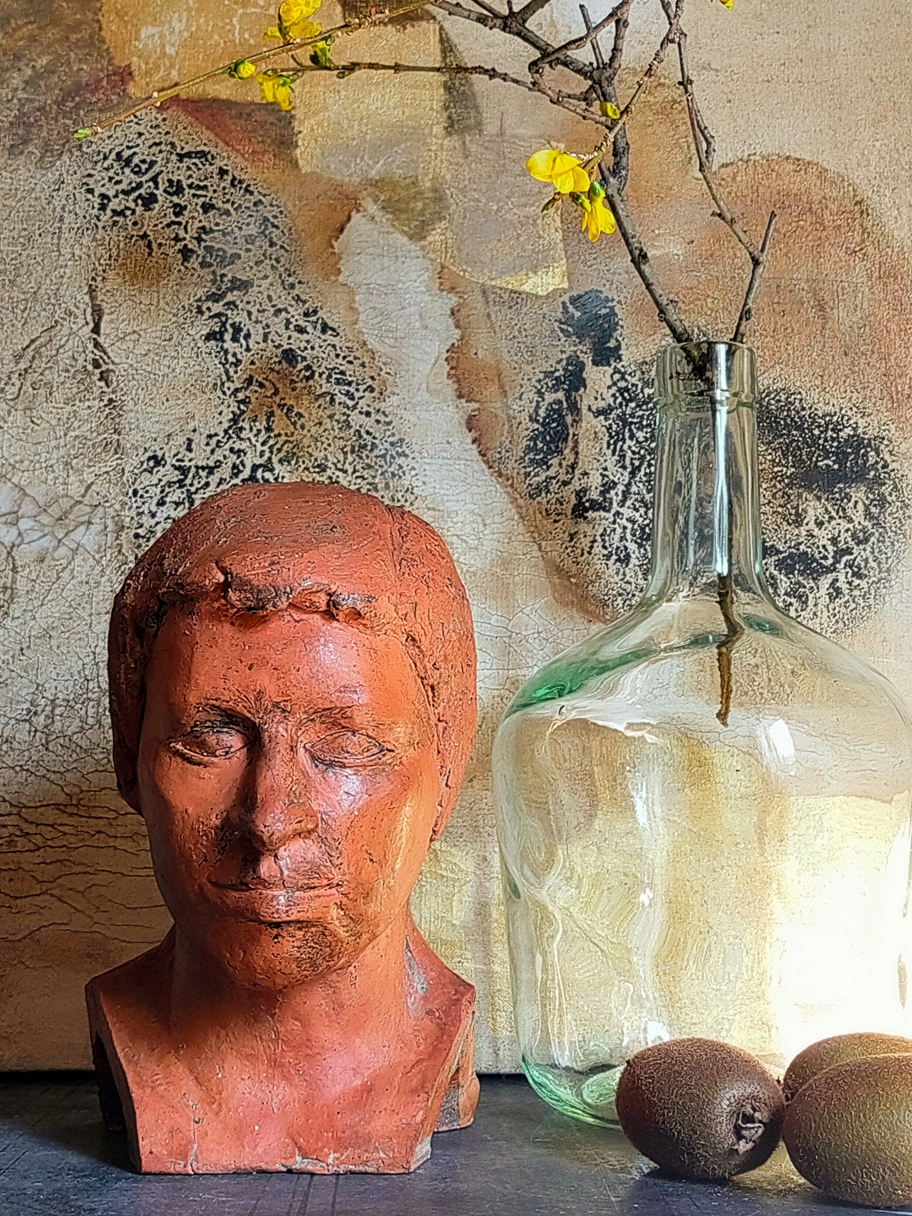 Young man's head original artist modeling