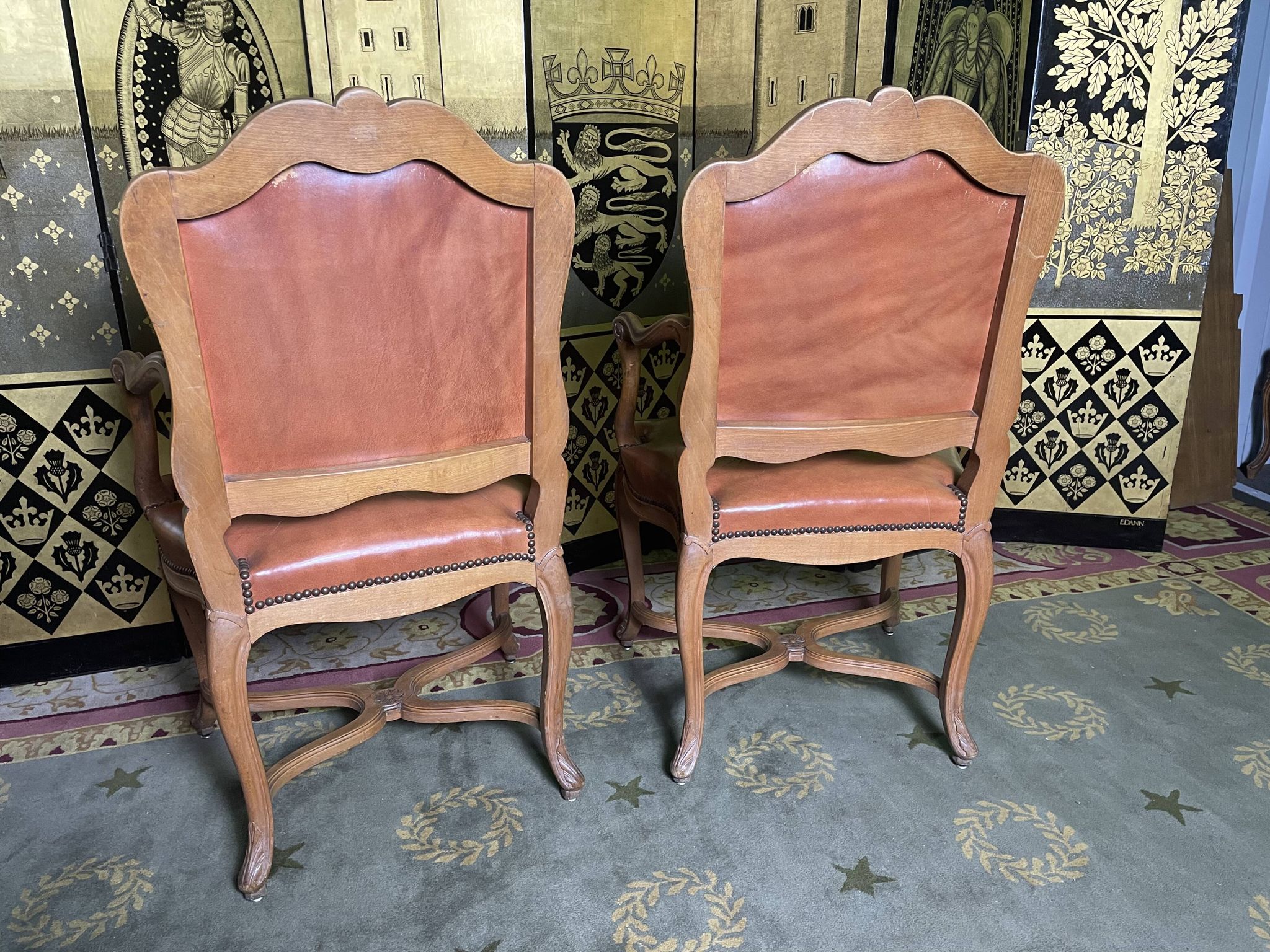 Pair of Louis XV convertible armchairs - Regency