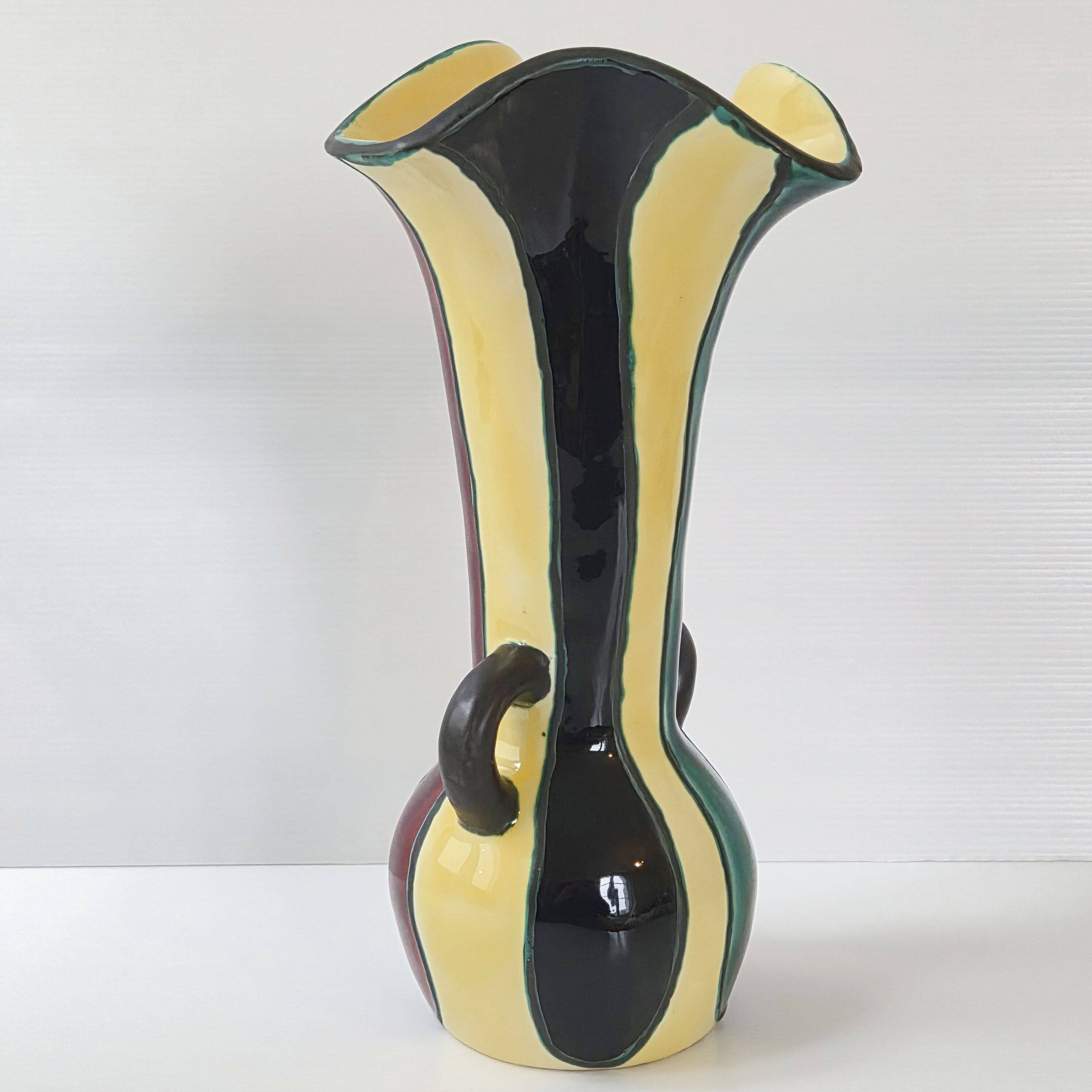 Vintage vase by Gabriel Fourmaintraux 1960