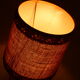 Vintage turned wooden candle holder lamp