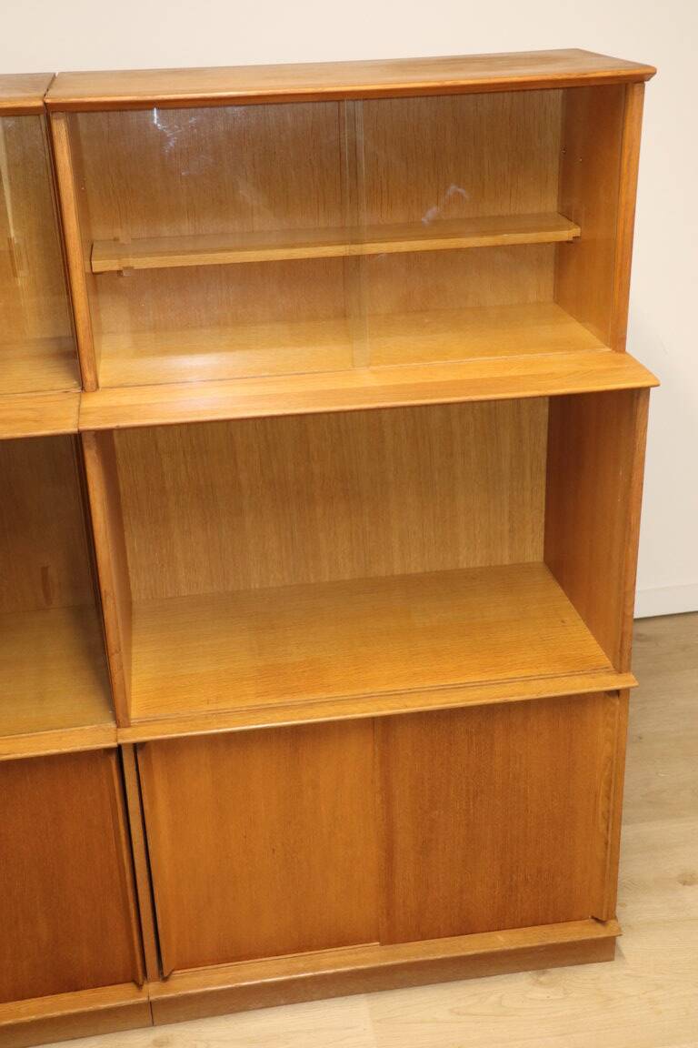 Vintage Oscar bookcase in oak, 1960s