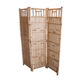 Vintage bamboo screen - 3 panels