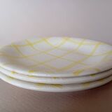 3 Salins dessert plates