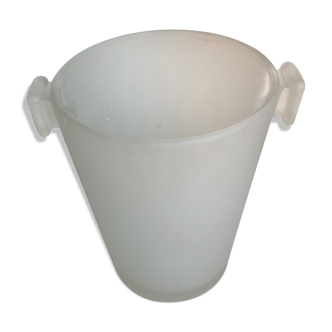 Opaque white glass champagne bucket