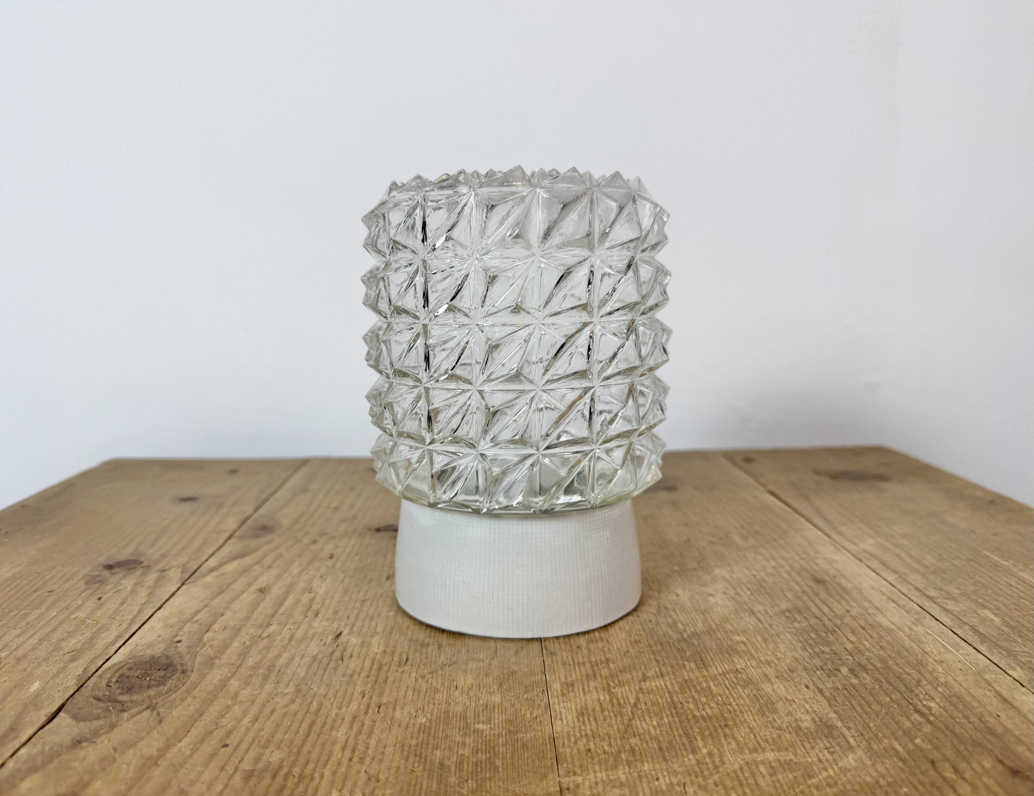 Vintage White Porcelain Ceiling Light, 1970s