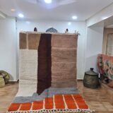 Handmade wool Berber rug 250x150 cm