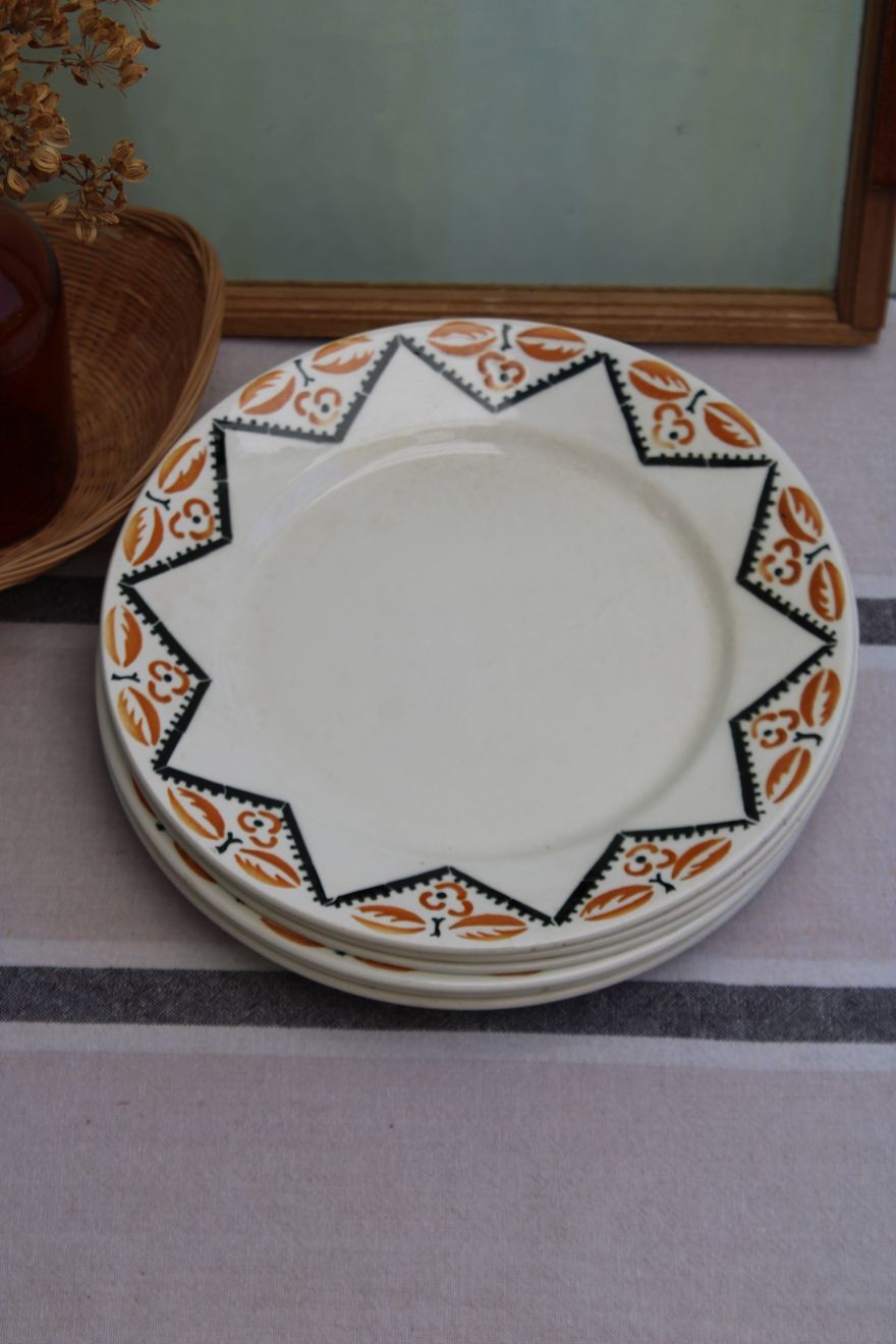 Set of 6 flat plates