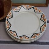 Set of 6 flat plates
