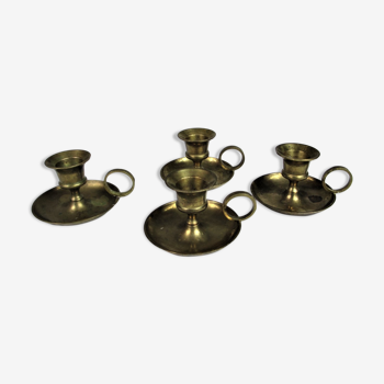 Set of Four Candleholders, 1970s