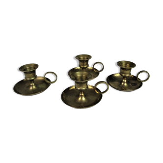 Set of Four Candleholders, 1970s