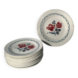 Art Deco service, Digoin Sarreguemines model, canes