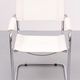 Bauhaus White Leather Arm Chair Matteo Grassi 1970s Italy