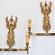 Paire d'appliques en bronze doré de style directoire/empire