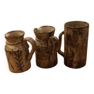 Lot de 2 pots et 1 mug