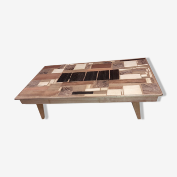 Marquetry coffee table