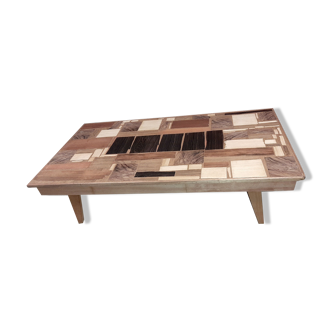 Marquetry coffee table