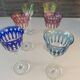 A vendre verres cristal couleur st louis modele tommy