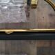 Paire d'appliques vintage verre et laiton italienne des années 50