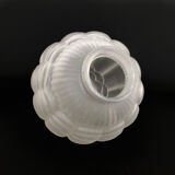 Art Deco vase in frosted glass. Art Deco era. Made in France