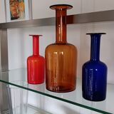 Gul vase by otto brauer - holmegaard kastrup - denmark