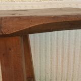 Natural wood farm bench