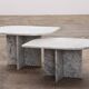 Set of Two Marble Tables - Italian Design, 1980s