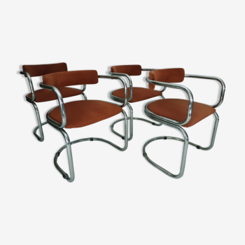 Paire de chaises vintage années 70
