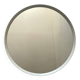Large round white mirror space age design from around 1970.