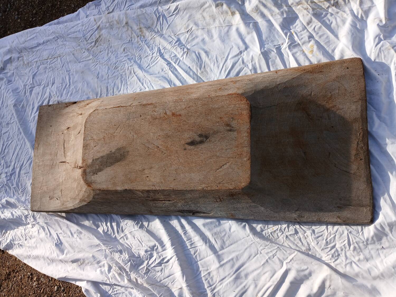 Old wooden trough / drinking trough