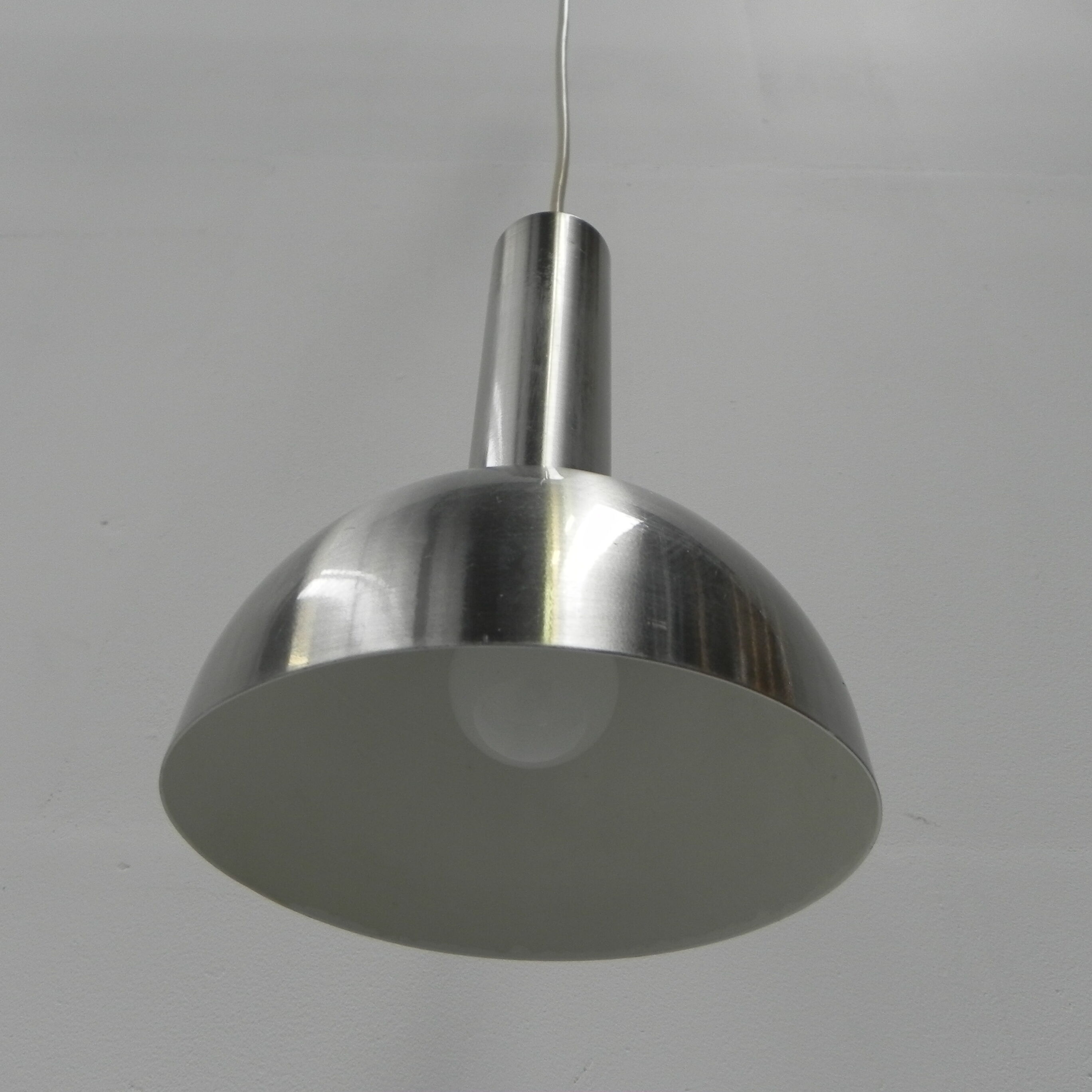 Vintage hanging lamp with aluminum shade