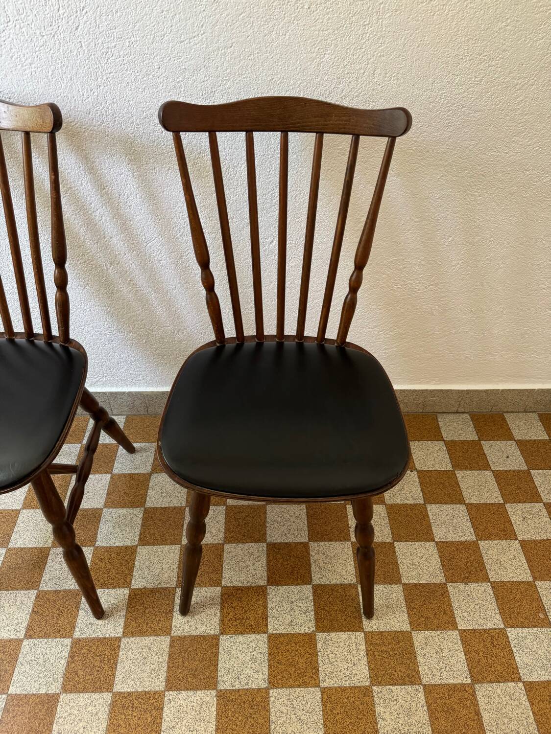 Chaises style scandinave Baumann années 60 (X2)