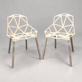 Pair of Chair One Magis Off-White Chairs | Konstantin Grcic