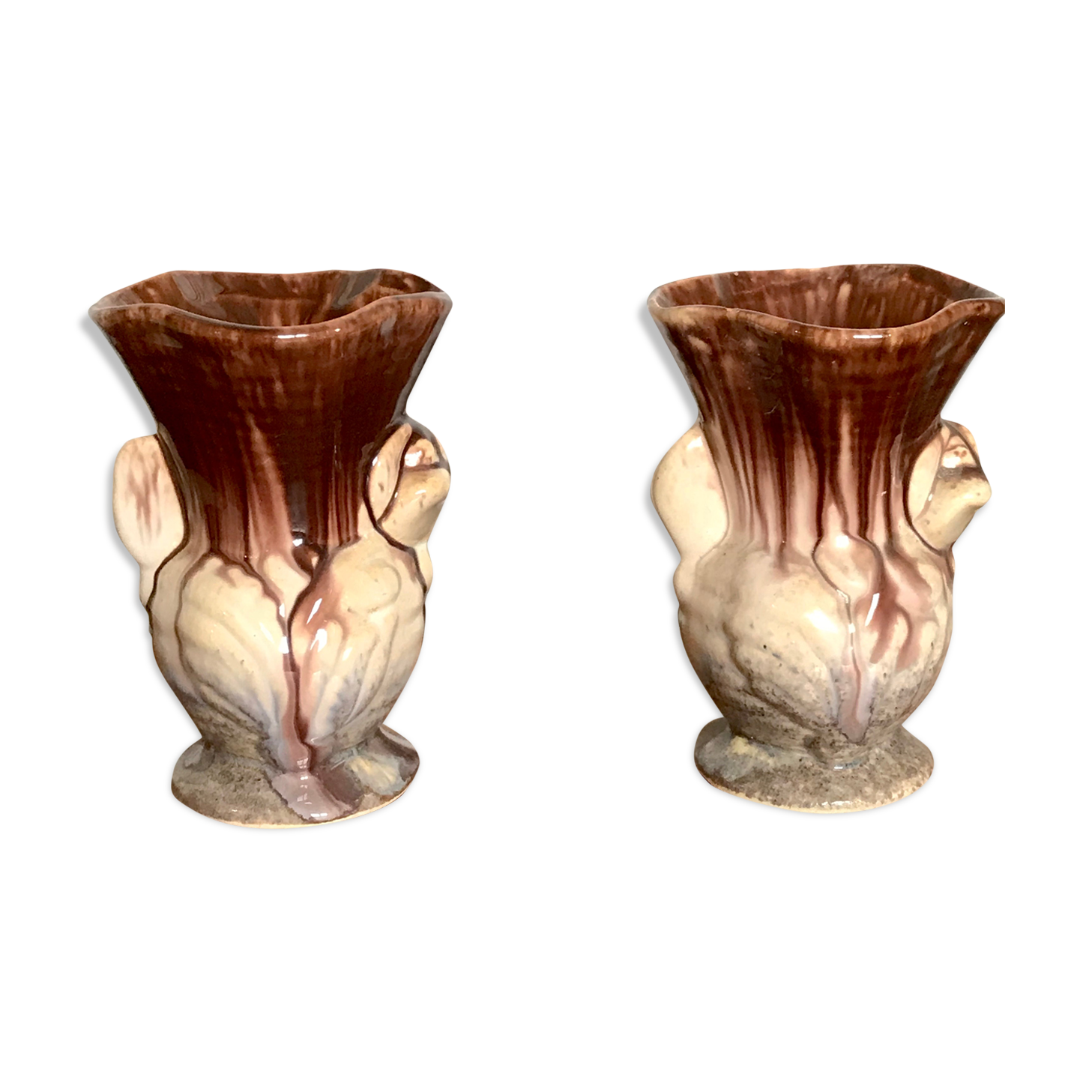 Paire de vases Bay Keramik vintage