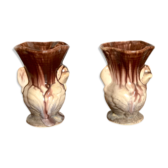 Paire de vases Bay Keramik vintage