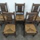 Série de 5 chaises dans l'esprit de Dudouyt